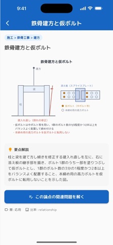 1級建築施工管理技士コンプリートマスター iPhone screenshot