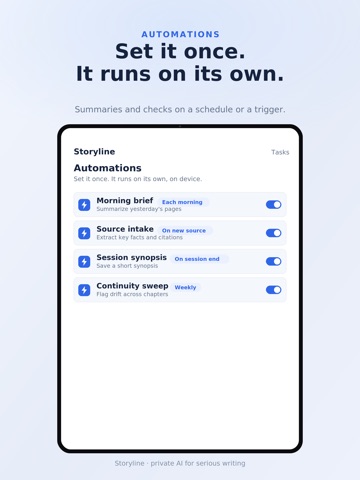 Storyline: Private Writing
