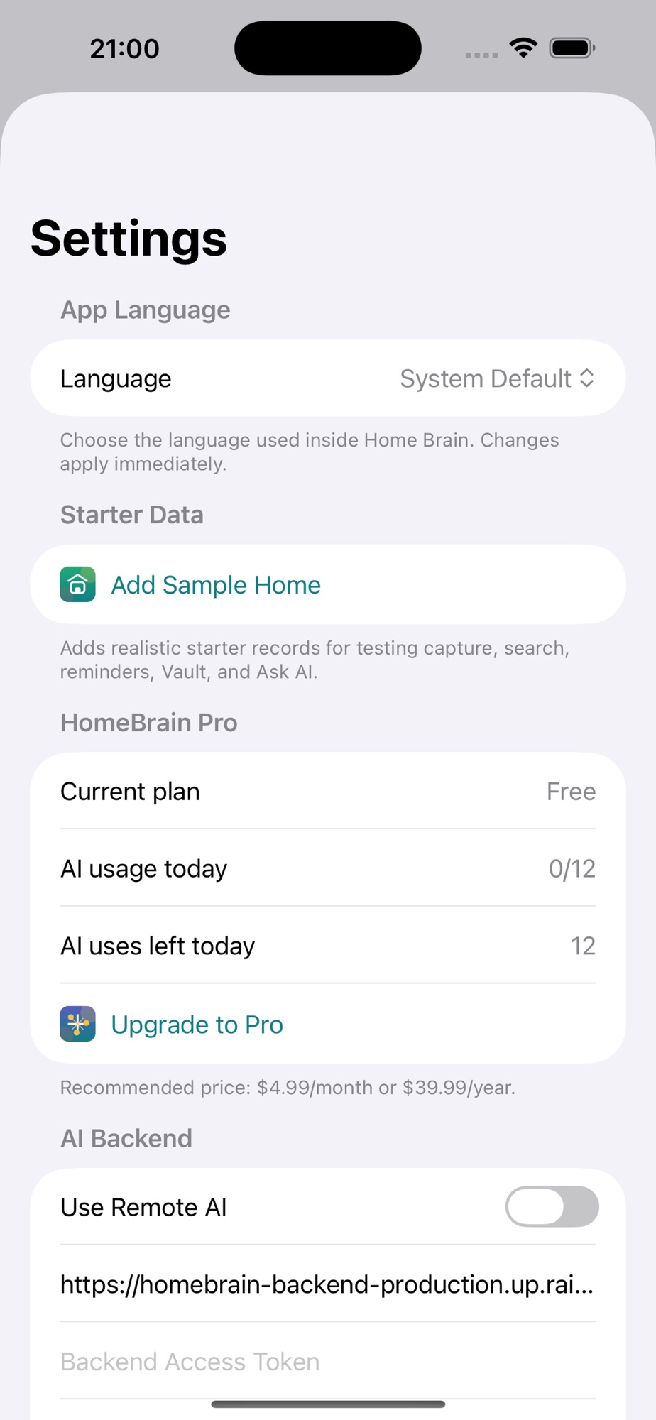 HomeBrain: Home Memory screenshot 7