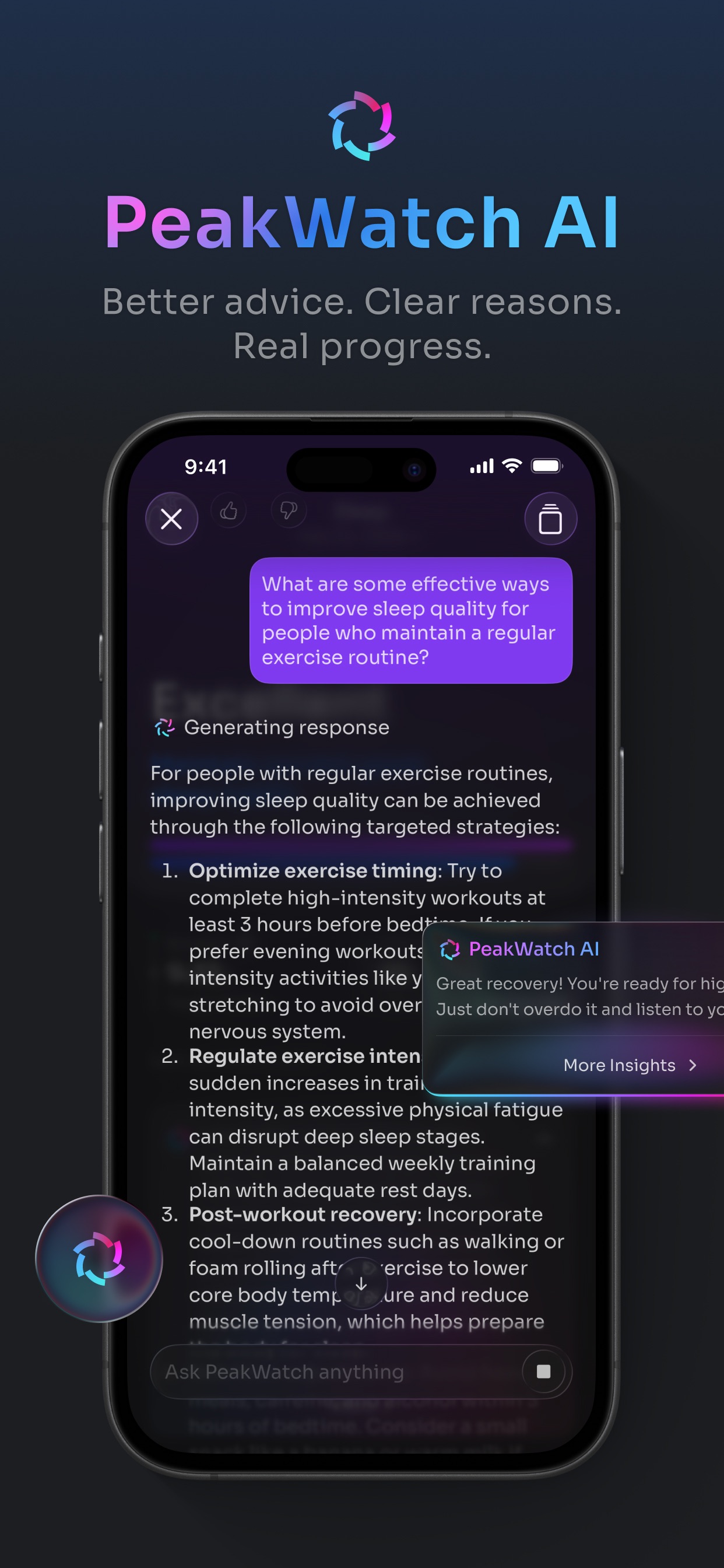 PeakWatch - AI Fitness Coach screenshot 2