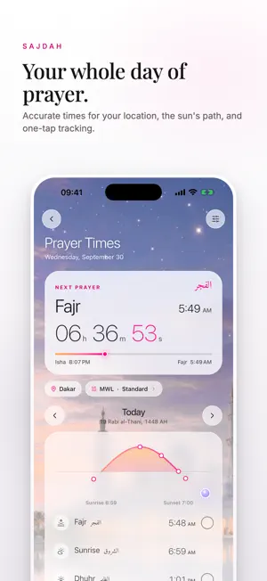 Sajdah - Prayer Times screenshot 2