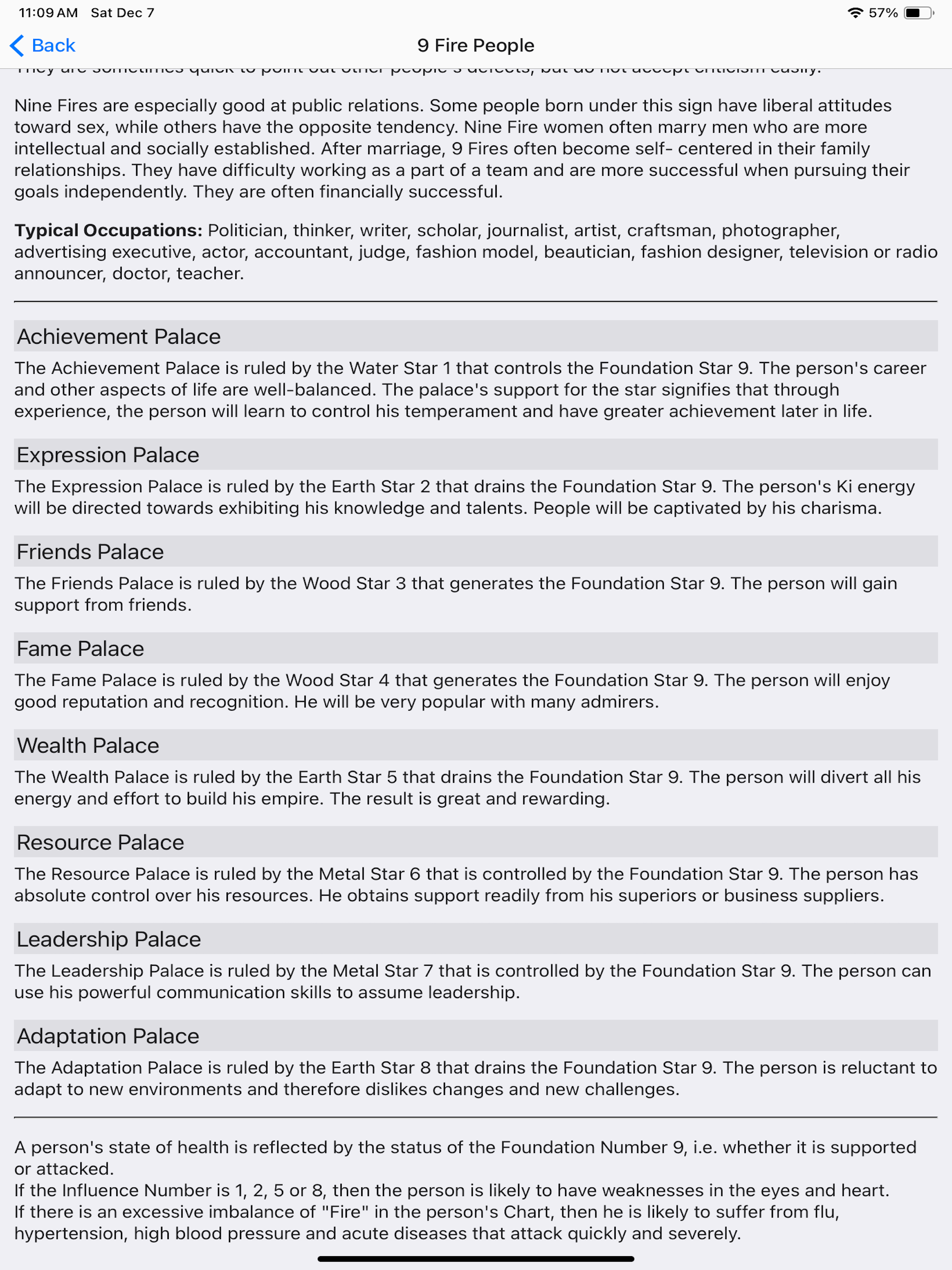 Nine Star Ki Astrology