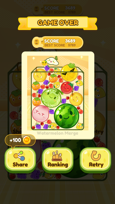 Watermelon Merge：Strategy Game Screenshot