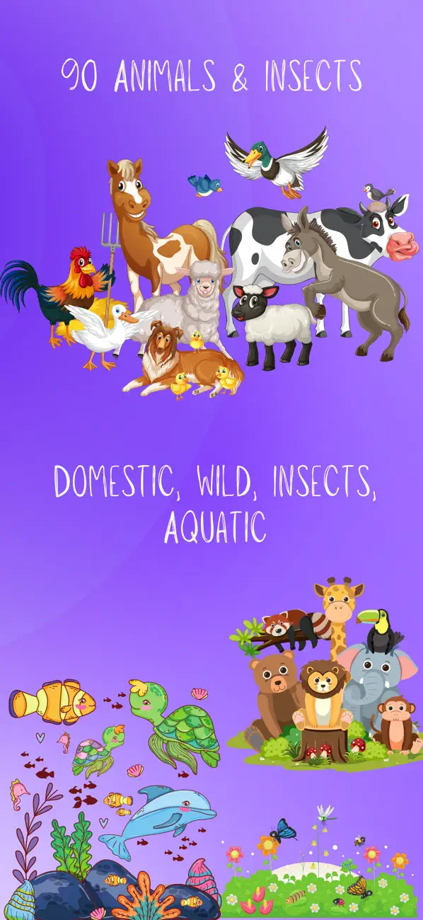 Screenshot #1 pour Animal Sounds & Insects 90+