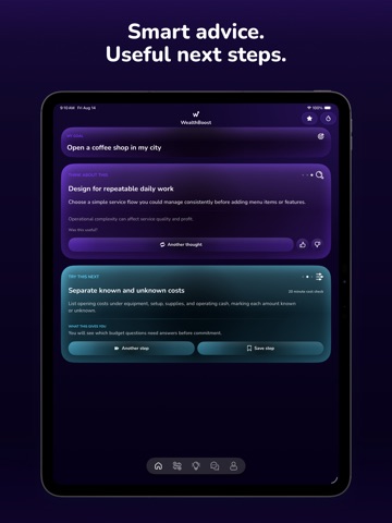 Money & Income - WealthBoost iPad screenshot