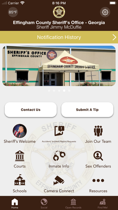 Effingham County Sheriff GA Screenshot