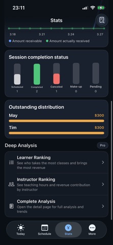 Tutor Track: Class Planner iPhone screenshot