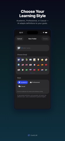 CardLLM: AI Vocabulary Quiz screenshot