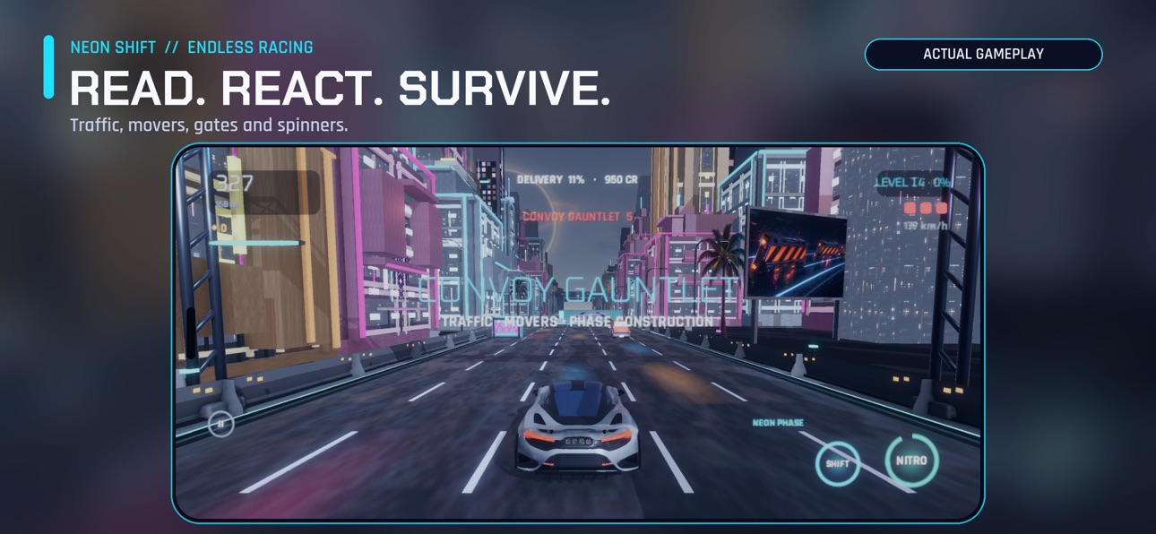 Screenshot 5 of Neon Shift: Endless Racing