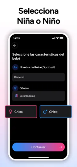 Captura de pantalla de AI Baby Generator - TinyFaces en iPhone 6