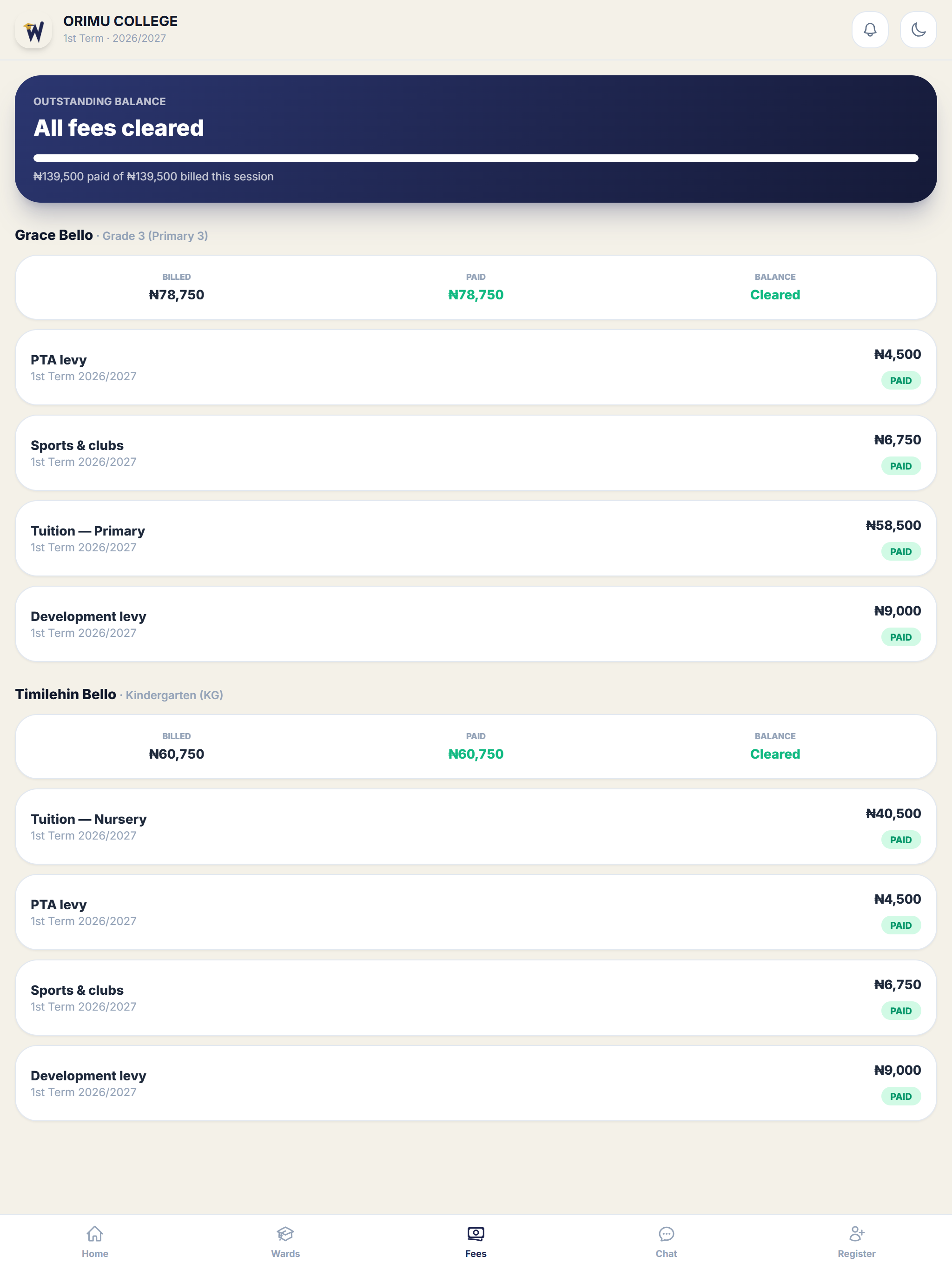 Ward: School Parent App screenshot 8