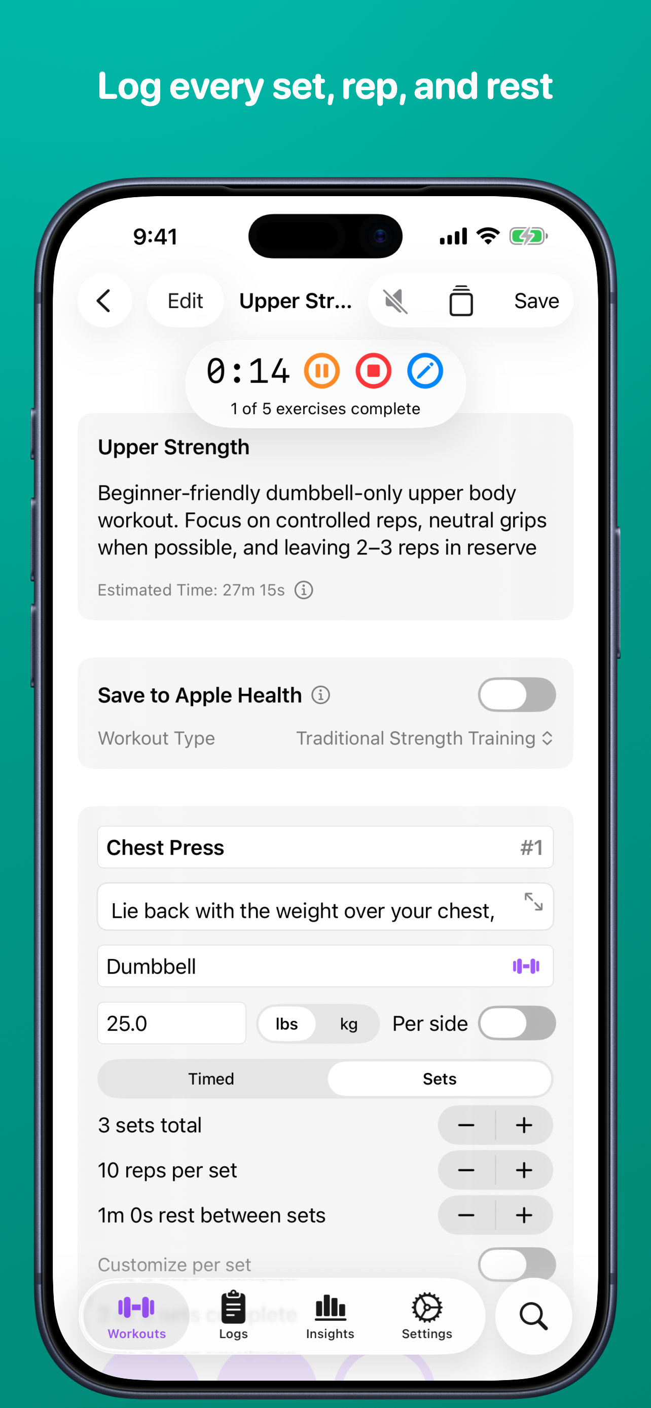 Exercise: Gym Workout Planner screenshot 2