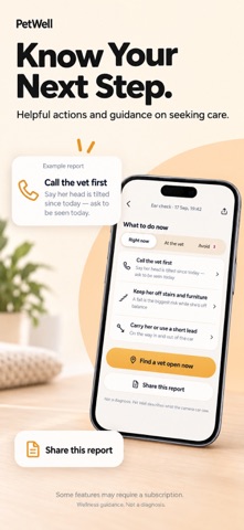 Pet Well: AI Health Scanner iPhone screenshot