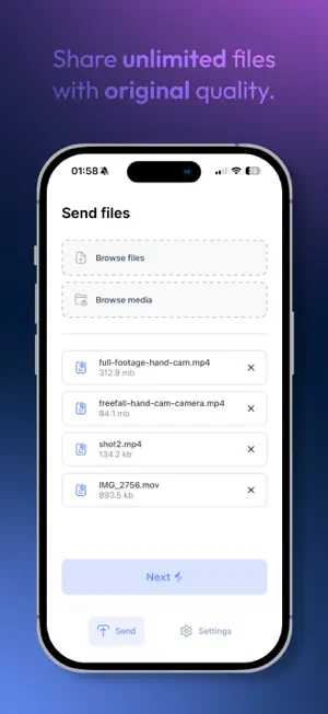 Tether - File sharing screenshot 4