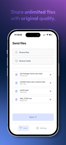 Tether - File sharing screenshot