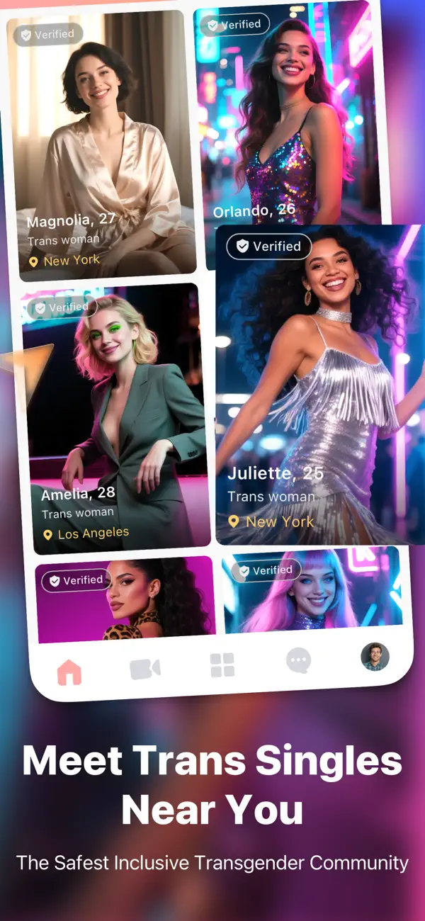 Screenshot #1 pour Trans Dating, Live Chat: TranX