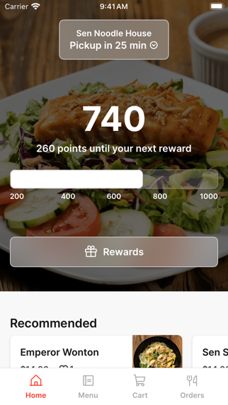 Sen Noodle House iPhone screenshot 1 - Food & Drink app