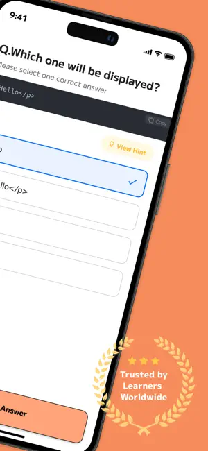 HTML Quiz - Learn with AI screenshot 2