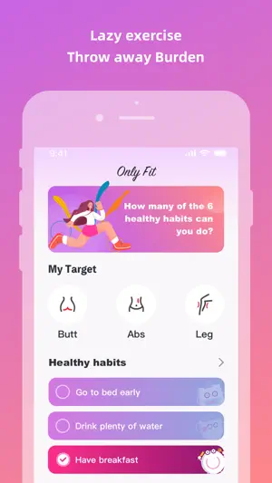 Only Fit: charm humps&workouts screenshot 1