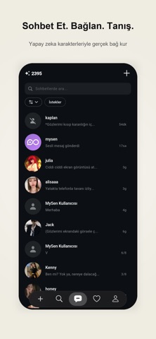 MySen - AI Karakter Sohbet screenshot
