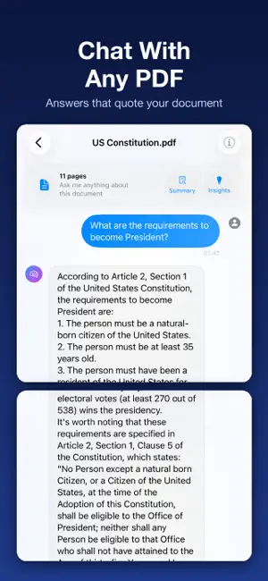 ChatPDF: AI PDF Summarizer screenshot 1