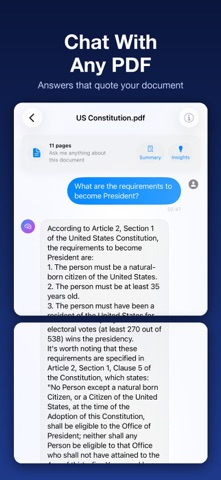 ChatPDF: AI PDF Summarizer Screenshot 1 of 3