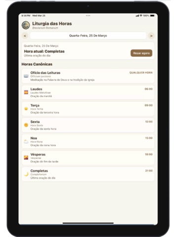 Liturgia das Horas iPad screenshot