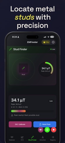 EMFMeter : Radiation Reader iPhone screenshot