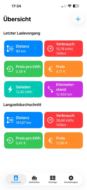 Charge Tracker - Ladetagebuch screenshot 1 of 6