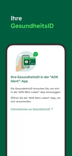 Screenshot von AOK Ident auf dem iPhone 2