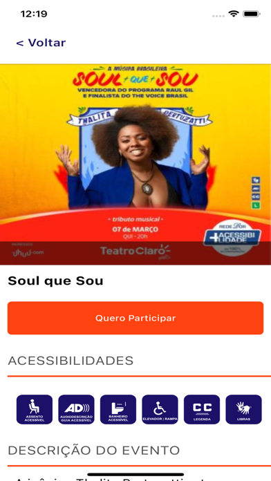 Vem CA - Cultura Acessível Screenshot