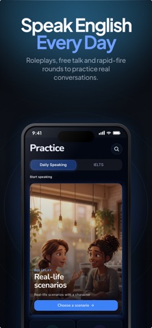 WitSpeak: AI English Coach iPhone screenshot