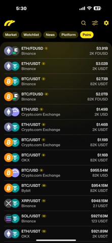 CryptoFlux screenshot