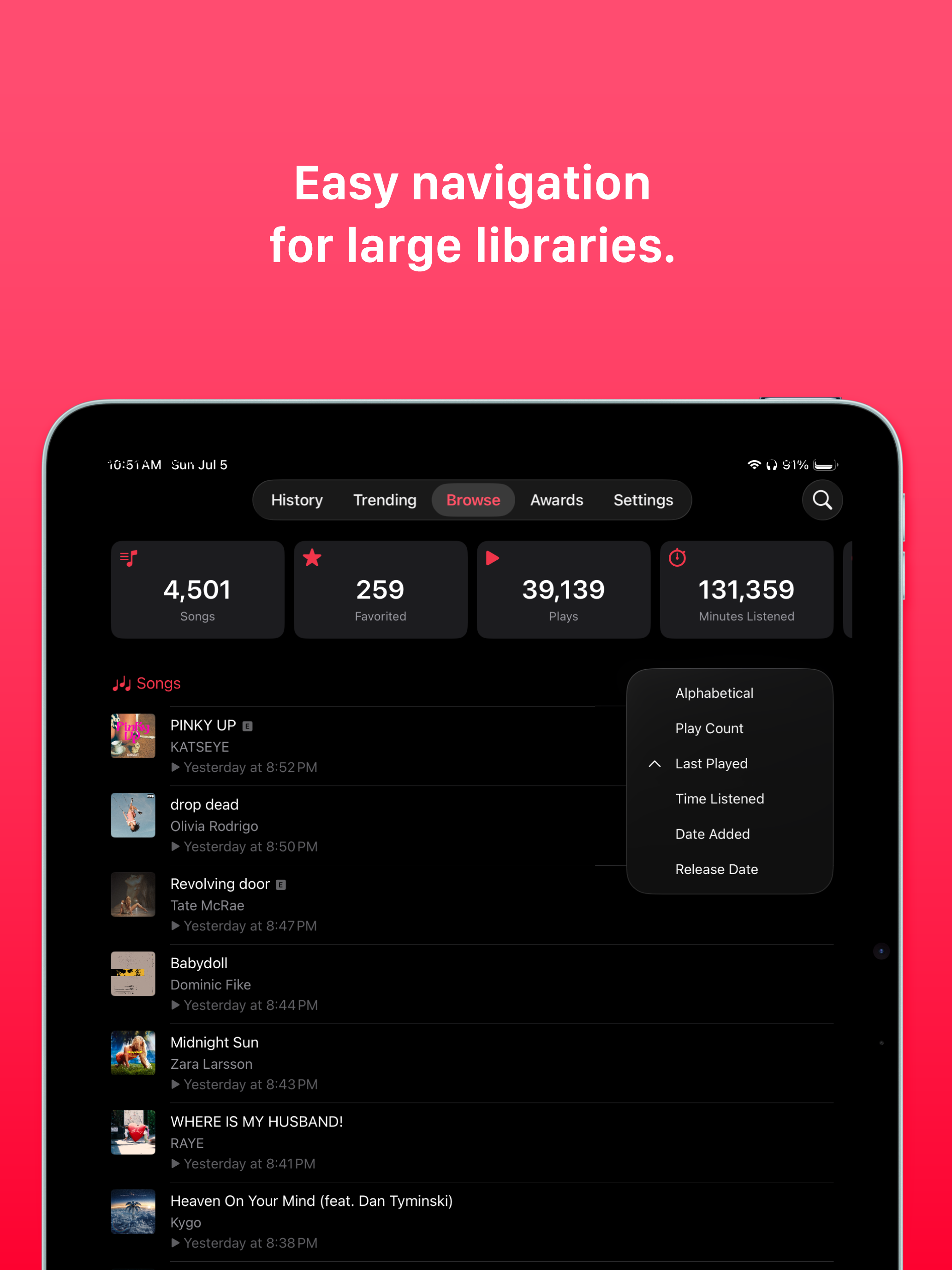 PlayTally: Apple Music Stats screenshot 10