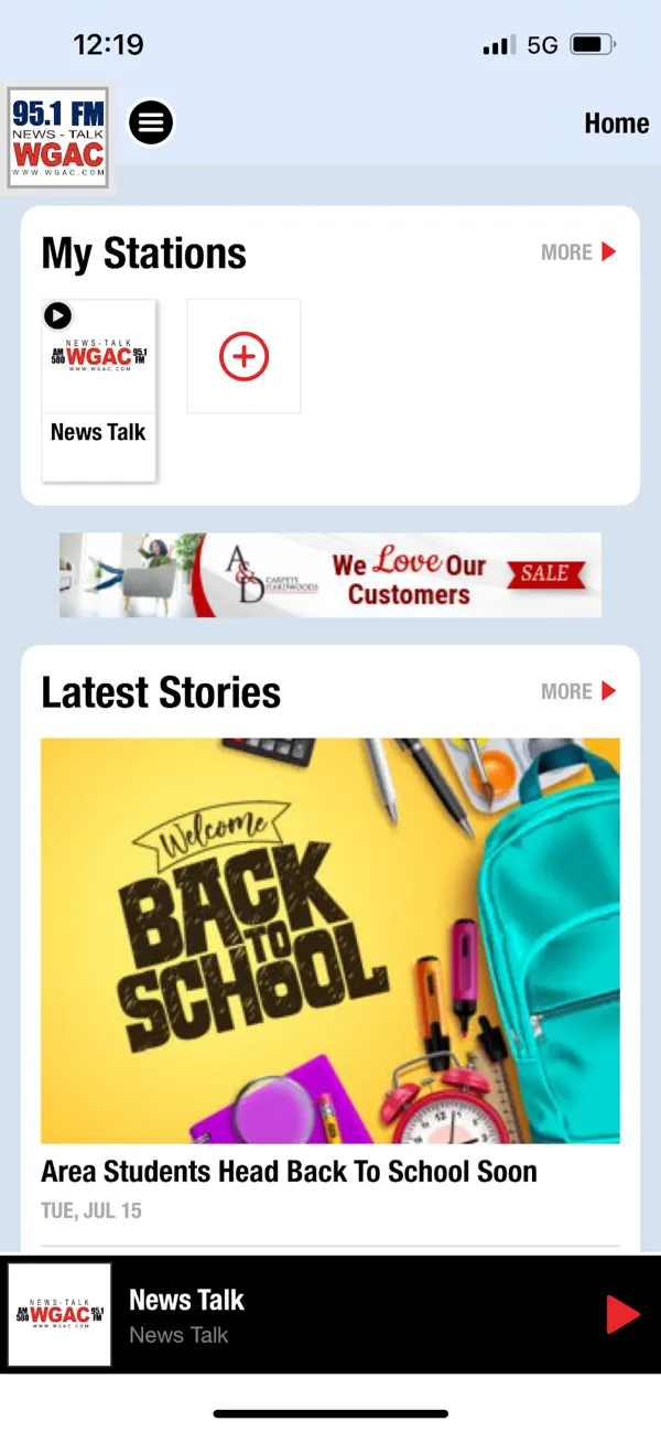 Screenshot #1 pour WGAC News Talk