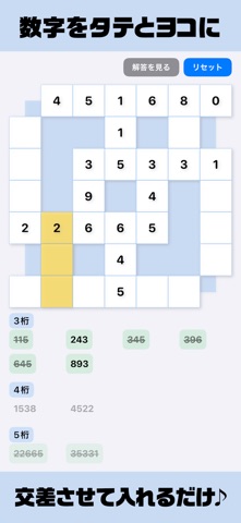 NumberSkeleton iPhone screenshot