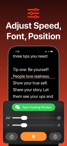 Floating Teleprompter AI screenshot