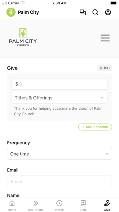 Palm City Church iPhone screenshot 5 - Education app