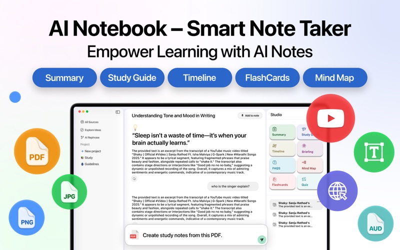 AI Notebook - Smart Note Taker iPhone screenshot