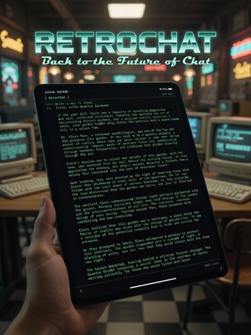 RetroChat: Private AI iPad screenshot