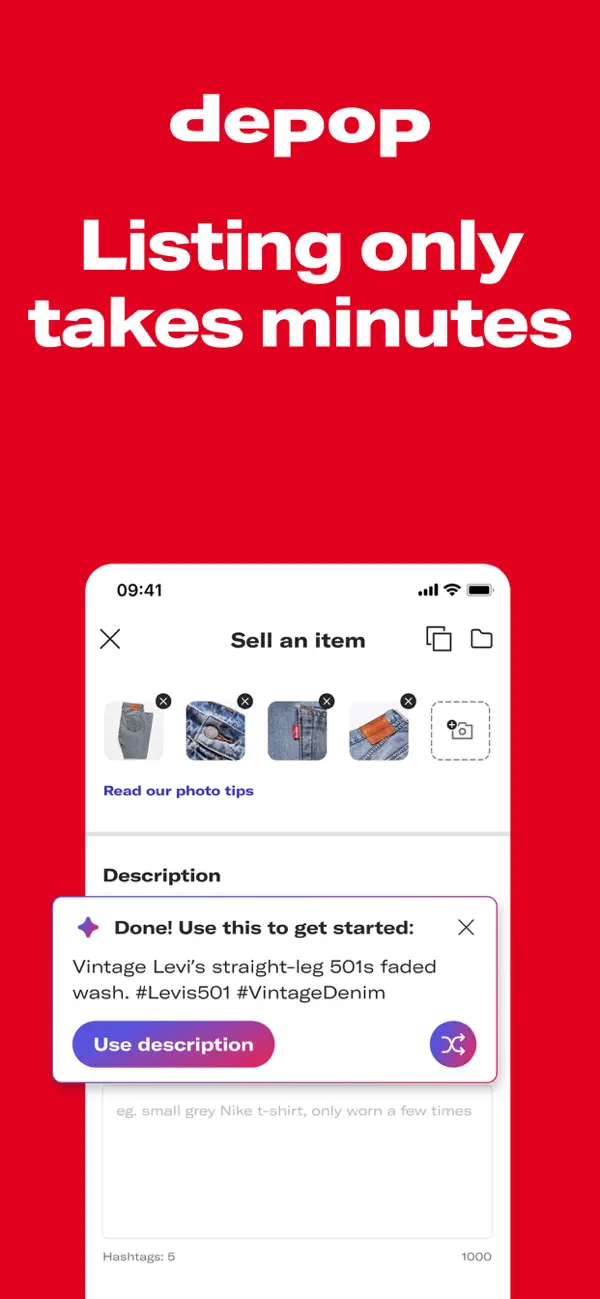 #2. Depop - Buy & Sell Clothes (iOS) Göre: Depop Ltd