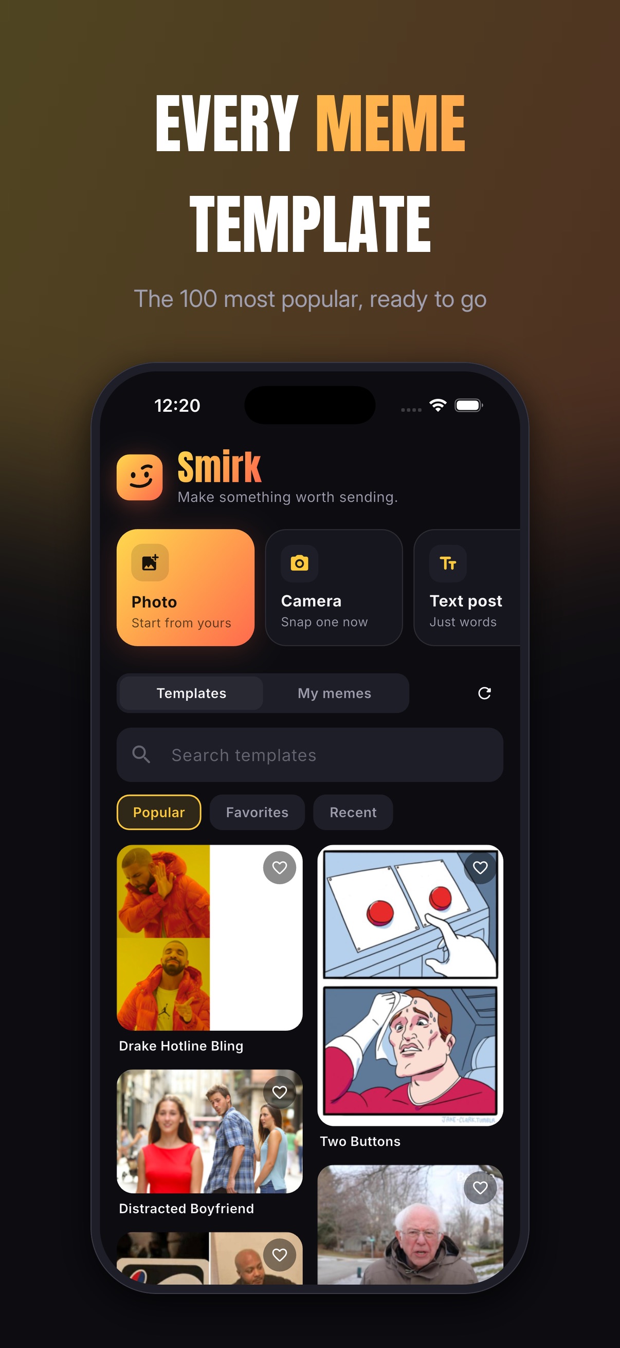 Screenshot 2 of Smirk Meme Maker