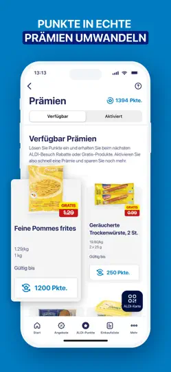 Screenshot von ALDI Luxemburg auf dem iPhone 4