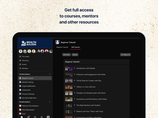Wealth Builders Nation iPad screenshot 2 - Social Networking app
