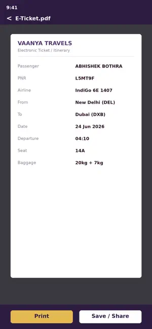Vaanya Travels screenshot 4