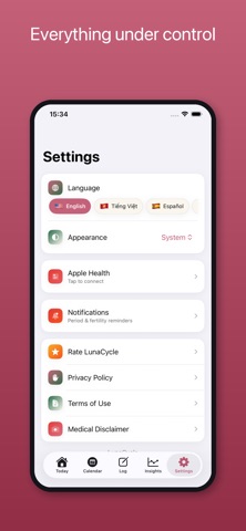 LunaCycle - Period Tracker Screenshot 5 of 5