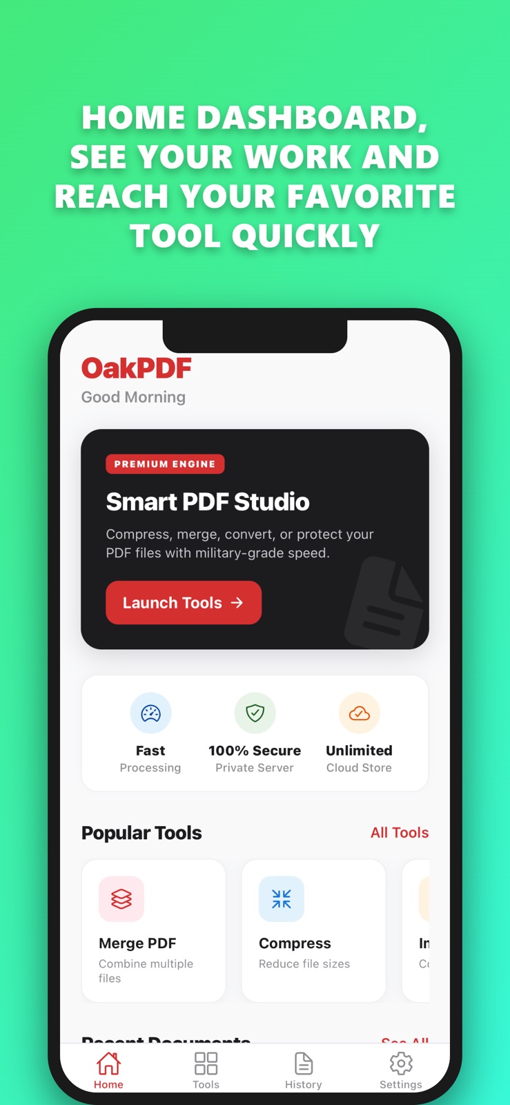 OakPDF: PDF Editor & Converter iphone screenshot 1
