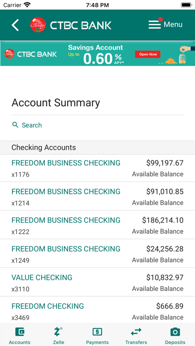 CTBC Bank (USA) Screenshot
