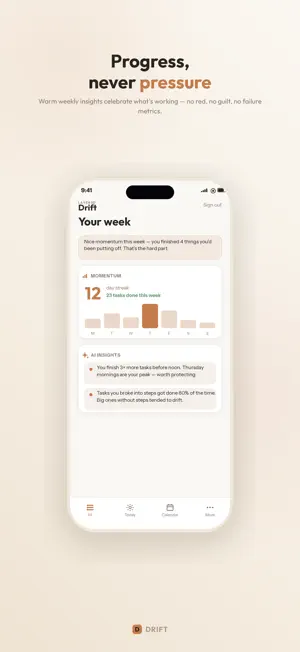Drift — ADHD Task Manager screenshot 2