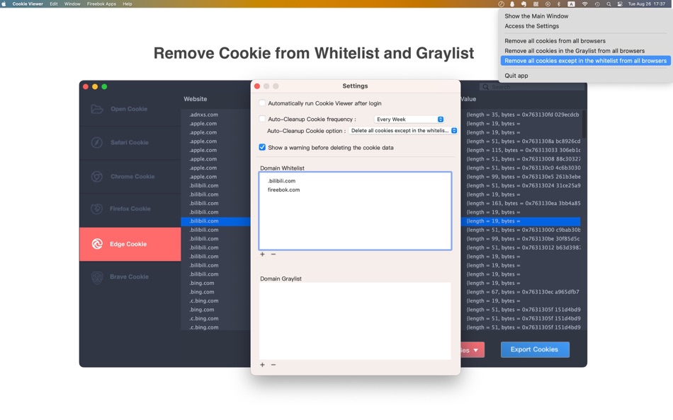 #3. Cookie Viewer (macOS) Által: 栋 陈